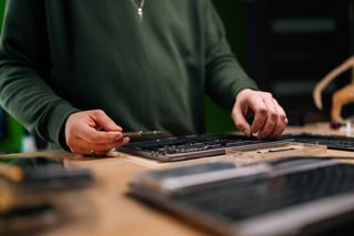 Technician at work